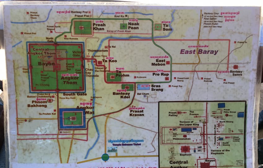 mapa templos angkor camboya